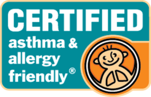 Asthma and allergy friendly certification for indoor air quality standards.