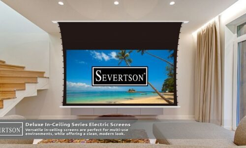 Severtson Screens to Feature New Deluxe In-Ceiling Motorized Projection Screens at CEDIA Expo 2023