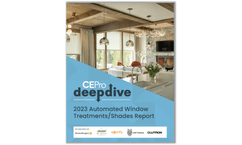 Download CE Pro's 2023 Automated Window Treatments/Shades Report now!