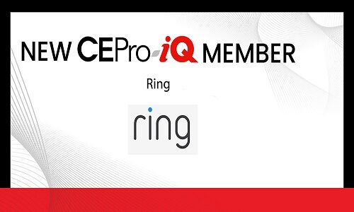 Ring Joins CE Pro-iQ