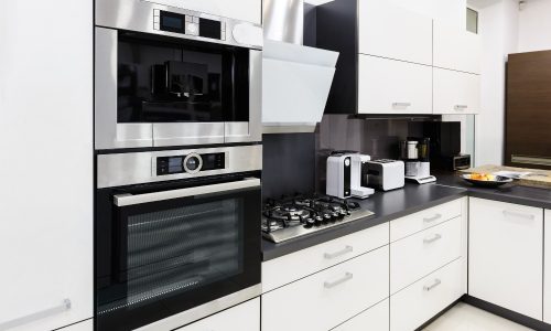 Smart appliances in kitchen meant to represent subject of adoption among consumers.