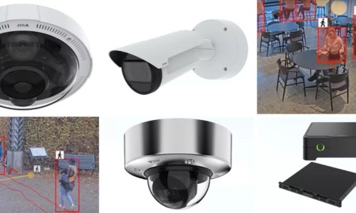Axis Communications displaying multiple video surveillance and analytics solutions, powered by deep learning processors at ISC Eeast 2023.