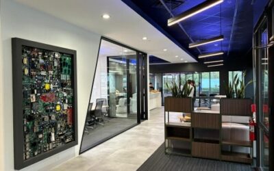 Light and Sound Intertwine in Overhead Fixtures at Pavionโs Raleigh Office