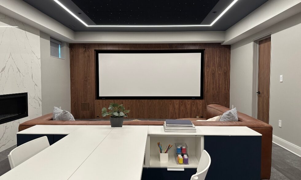 Audio Breakthroughs Creates Ultimate Den Space for Entertaining Friends