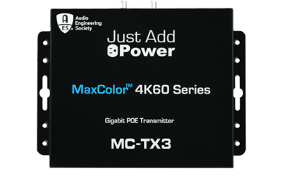 Just Add Power’s New MC-TX3 Transmitter Adds AES67 Format to Max Color Series
