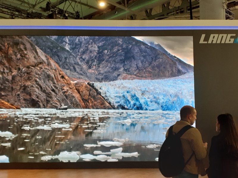 ISE 2024 Day 2 Highlights Showfloor LED video wall