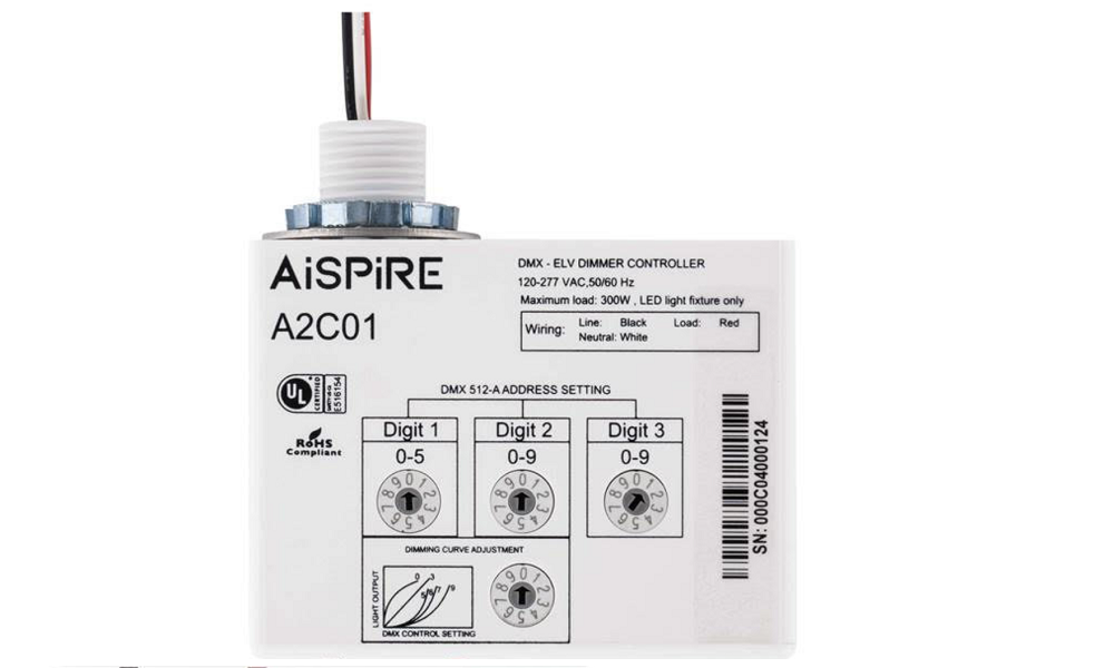 AiSPIRE DMX to ELV Dimming Controller