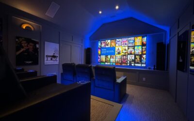 This Surround Sound Movie Theater Doubles as an Immersive Gaming Room for the Kids