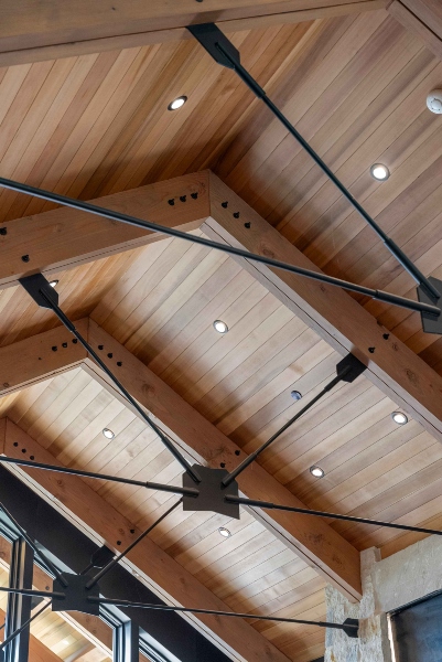 Recessed integrated lighting system in Colorado home developed by QAV and Thomas Sattler homes.