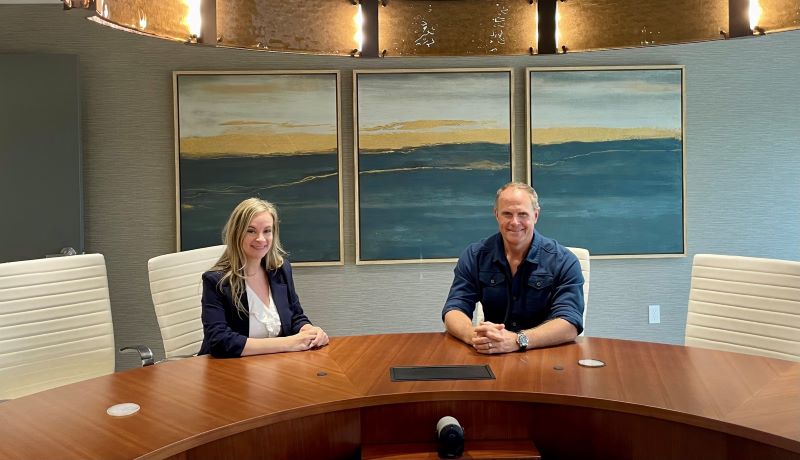 Adrienne Zimoulis, senior director of communications, and Rob Aarnes, president, both of ADI.
