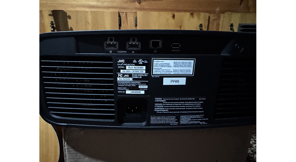 JVC DLA-NZ500 rear inputs