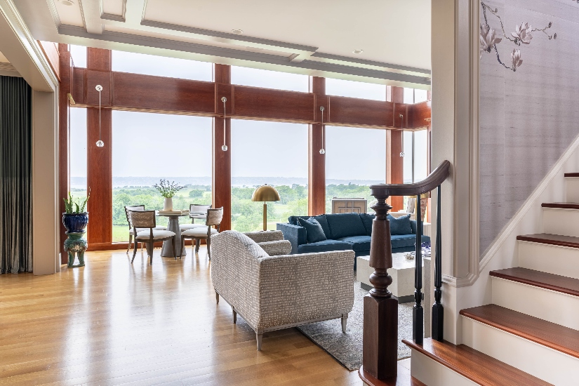 Feng-shui inspired smart home automation system in coastal property Tiverton Rhode Island, TSP Smart Spaces
