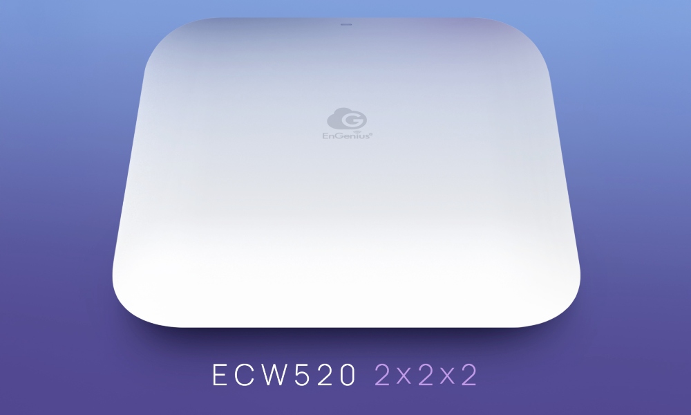 EnGenisu ECW520 Wi-Fi 7 Enterprise Grade Access Point (AP) for small to medium-sized businesses.