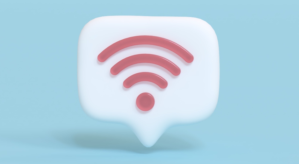 Wi-Fi symbol emphasizing new details related to wireless connectivity standard 8