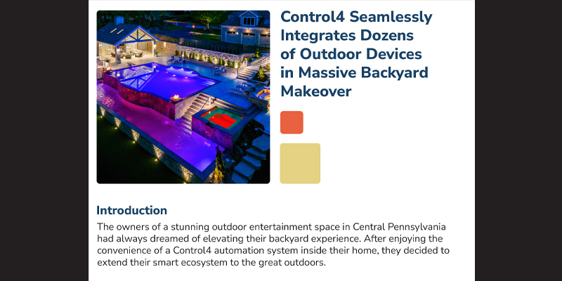 Case Study: Smart Design Meets Outdoor Living