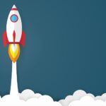 Rocket taking off signifying the explosive growth and popularity of motorized shading as part of the CE Pro Editor's Note