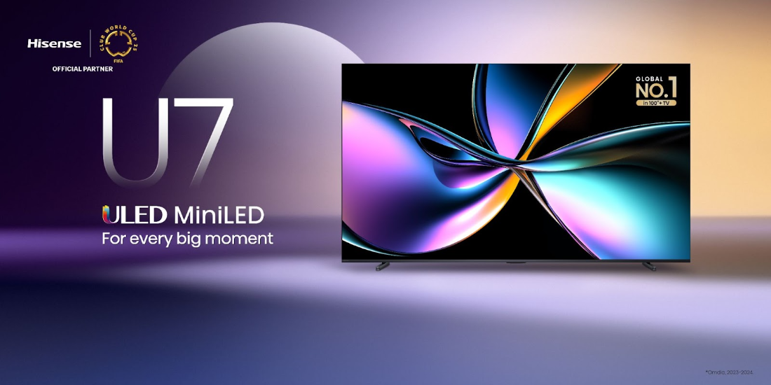 U75QG Mini-LED TV by Hisense in the U7 series ULED premium TV lineup sold at Best Buy