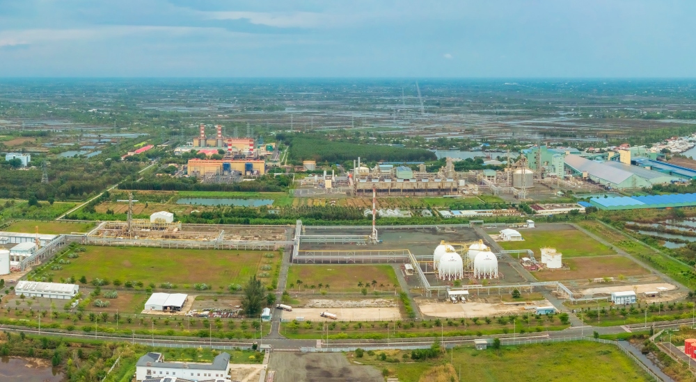 Overview of industrial area in Vietnam meant to represent potential location of where Apple may be shifting the manufacture hub of its forthcoming smart home products.