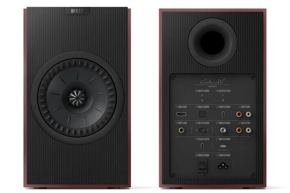 KEF Coda W active speakers inputs