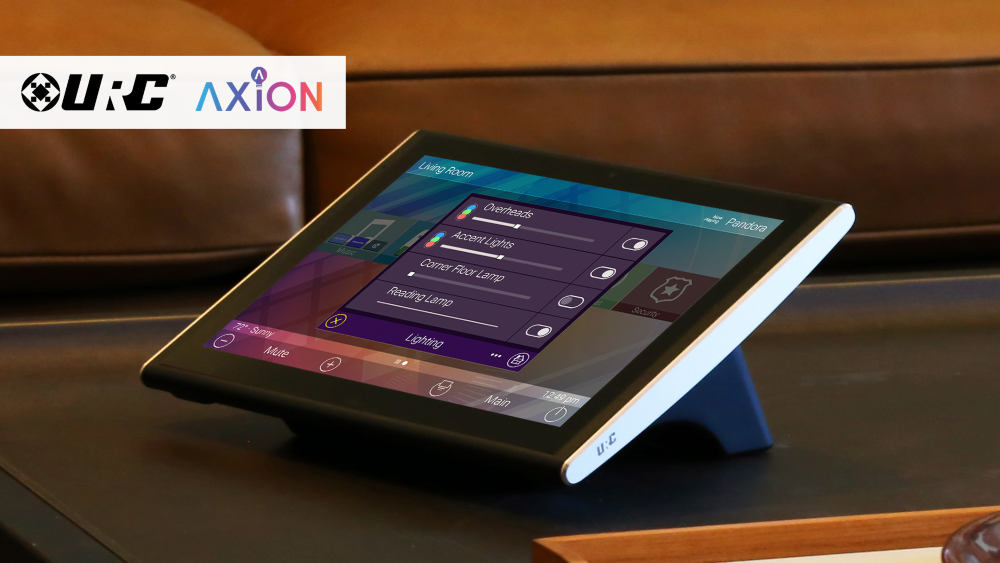 URC Total Control interface with Axion Lighting Module integration