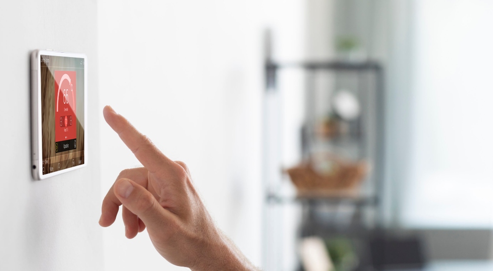 HVAC controller interface made possible through the Airzone Aidoo Pro Hub to highlight new integration with Josh.ai