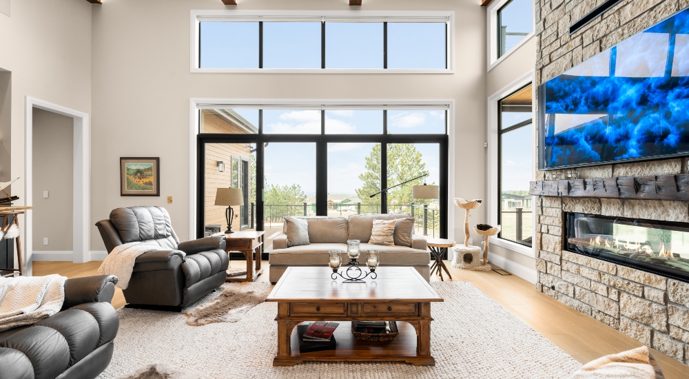 Interior custom home Colorado Rocky Mountains smart lighting design case study by QAV DMF Lighting