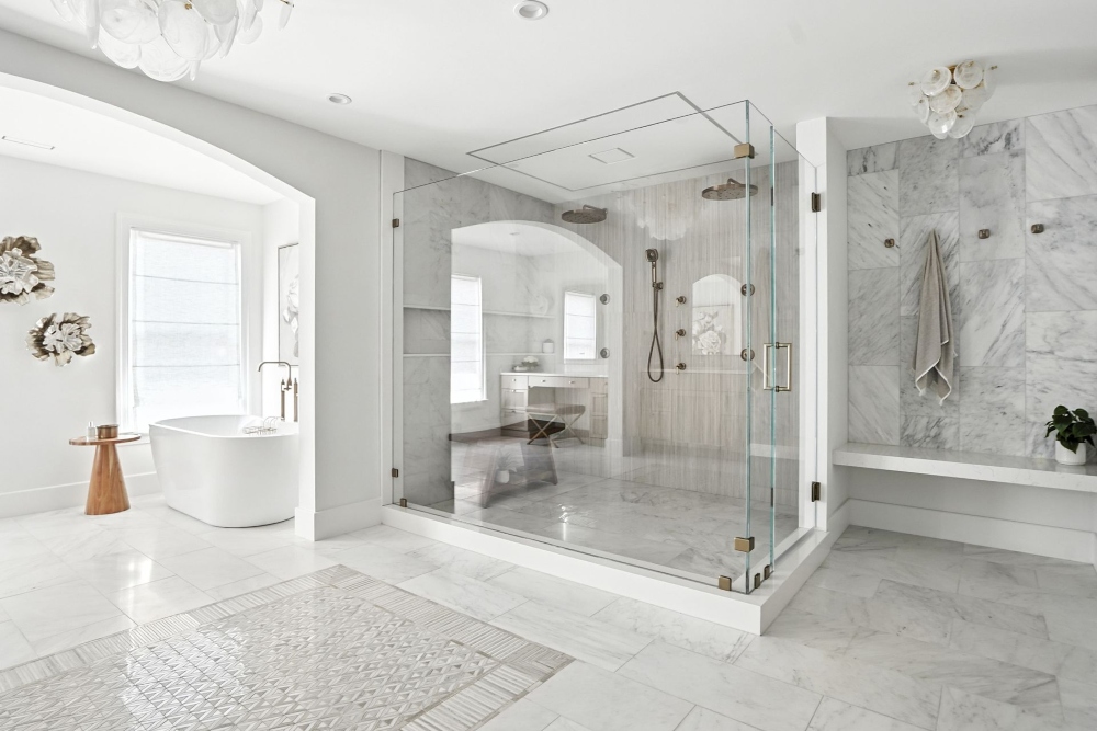 Home of the Year Award Winner 2025 Luxury Home Automation primary Bath Gramophone