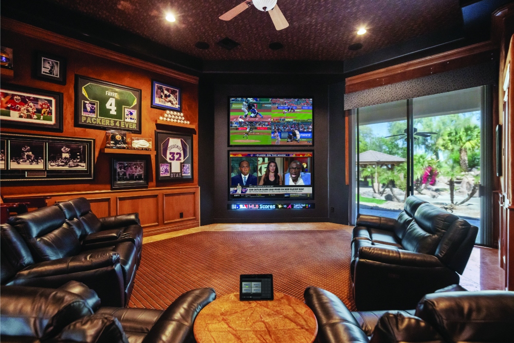 Home of the Year Award Winner 2025 Luxury Home Automation Herder Multigame Lounge RevampIT