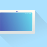 Touchscreen on wall meant to represent a centralized control system as a primary driver of lighting revenue growth for integrators.