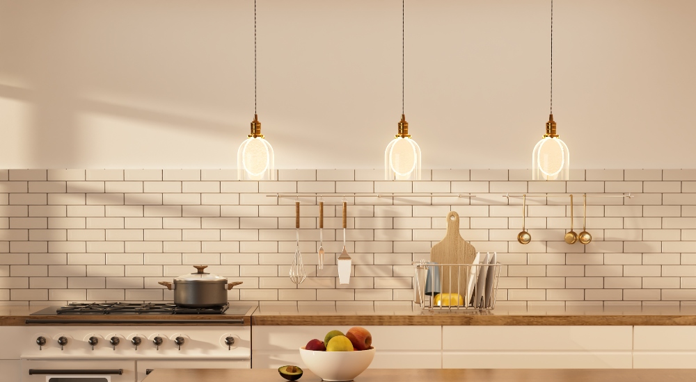 GE Lighting Light + Form Edge Light LED Lighting Fixture in Kitchen