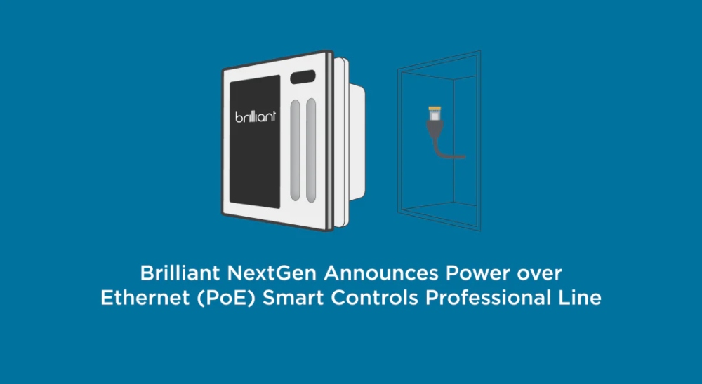 Brilliant Pro-Only PoE control panel
