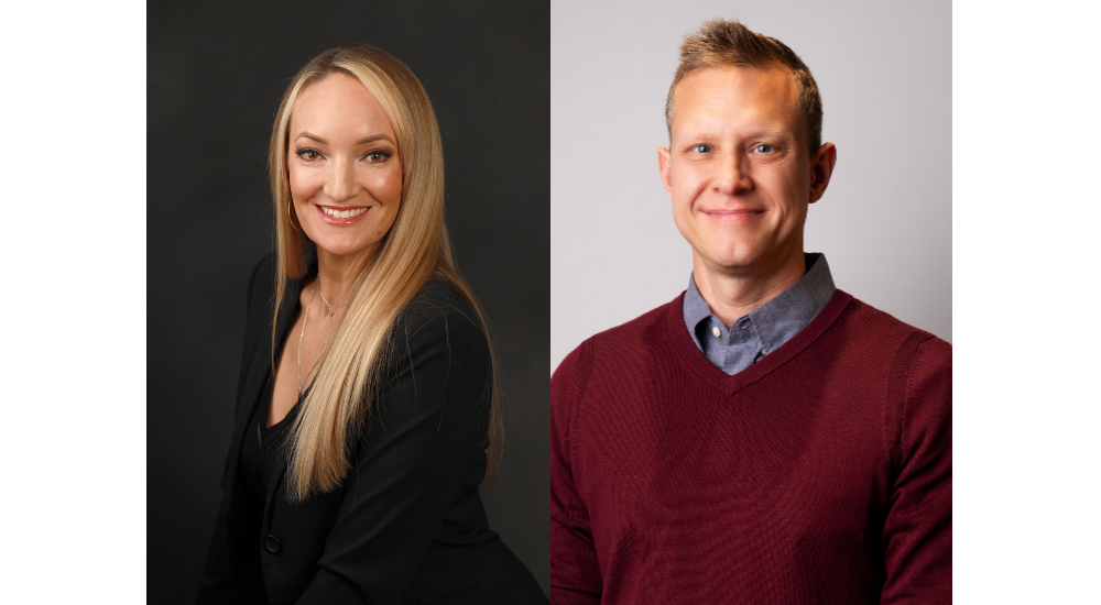 (From left to right) Rebecca Lynn and Stephen Roome new marketing leadership for DMF Lighting and HK Luxury Lighting.