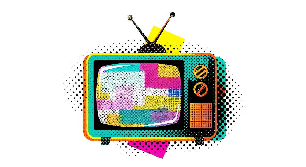 Image of TV meant to signify the broader TV hardware market, including current market leadership such as Samsung, TCL, Hisense, LG and Walmart