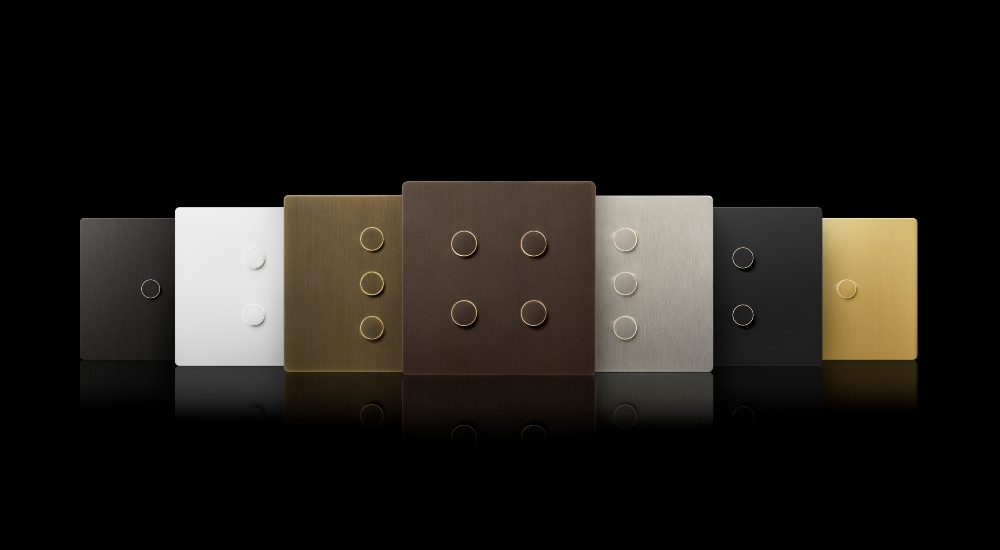 The Alisse Soldier Lineup from Lutron with metalwork provided by Tanury Industries