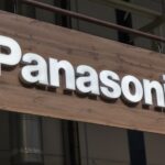 Panasonic booth logo signifying recent deal with SKYWORTH