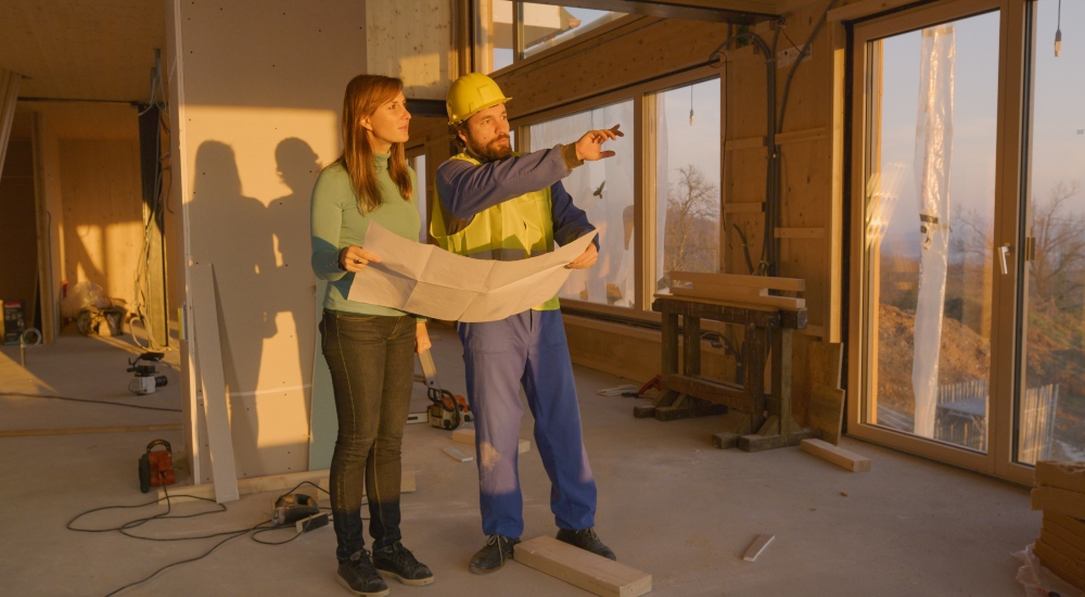 Contractor and homeowner looking into sunset to symbolize integrator and client relationship for state of the industry coverage in CE Pro's week in playback news recap.
