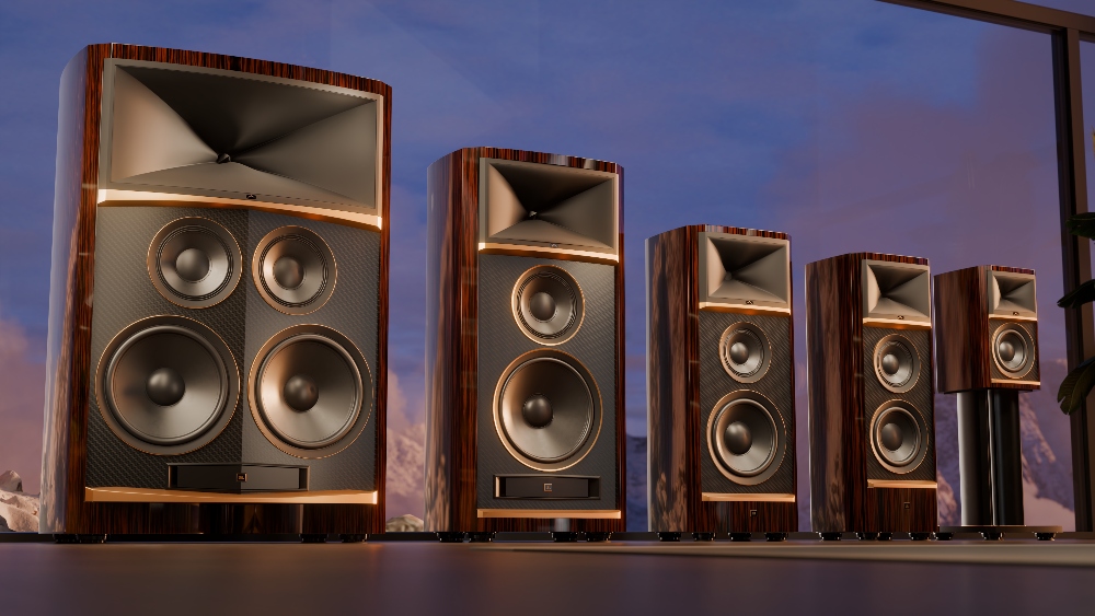 JBL Summit Series Ebony finishes for Everest, K2, Makalu, Pumori and Ama loudspeaker models