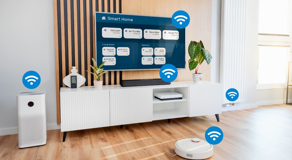 Smart home wi-fi network comcast signifying Xfinity Shield solution