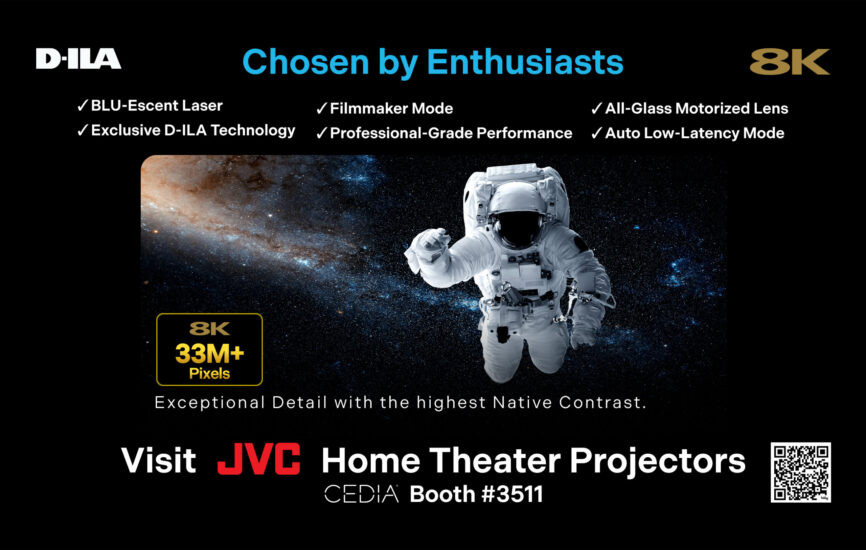 JVC Brings Native 8K Home Theater, 4K/120p Gaming to CEDIA Expo 2026