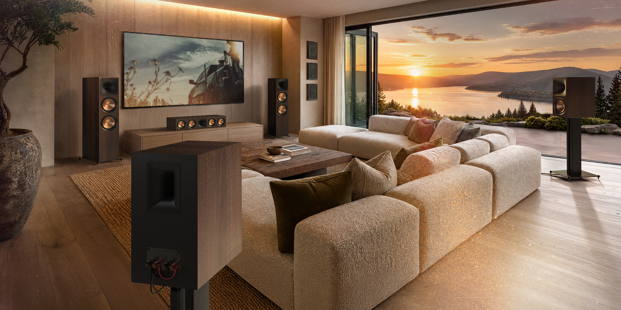 Klipsch Reference Premier RP III Speakers Lifestyle Images