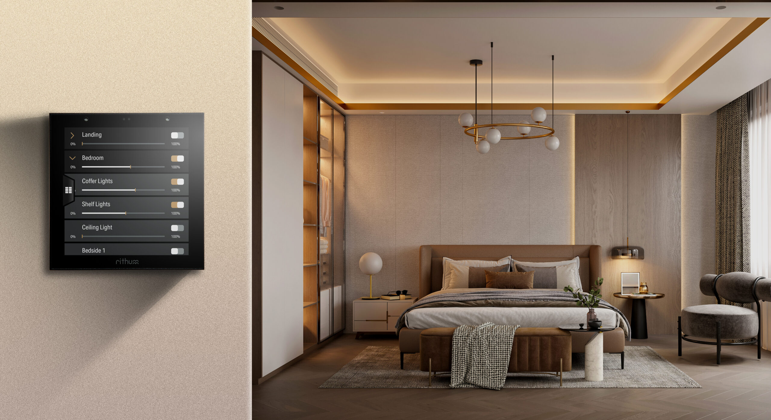 Rithum Smart Home Touchscreen Control Lutron RadioRA 3 Plugin