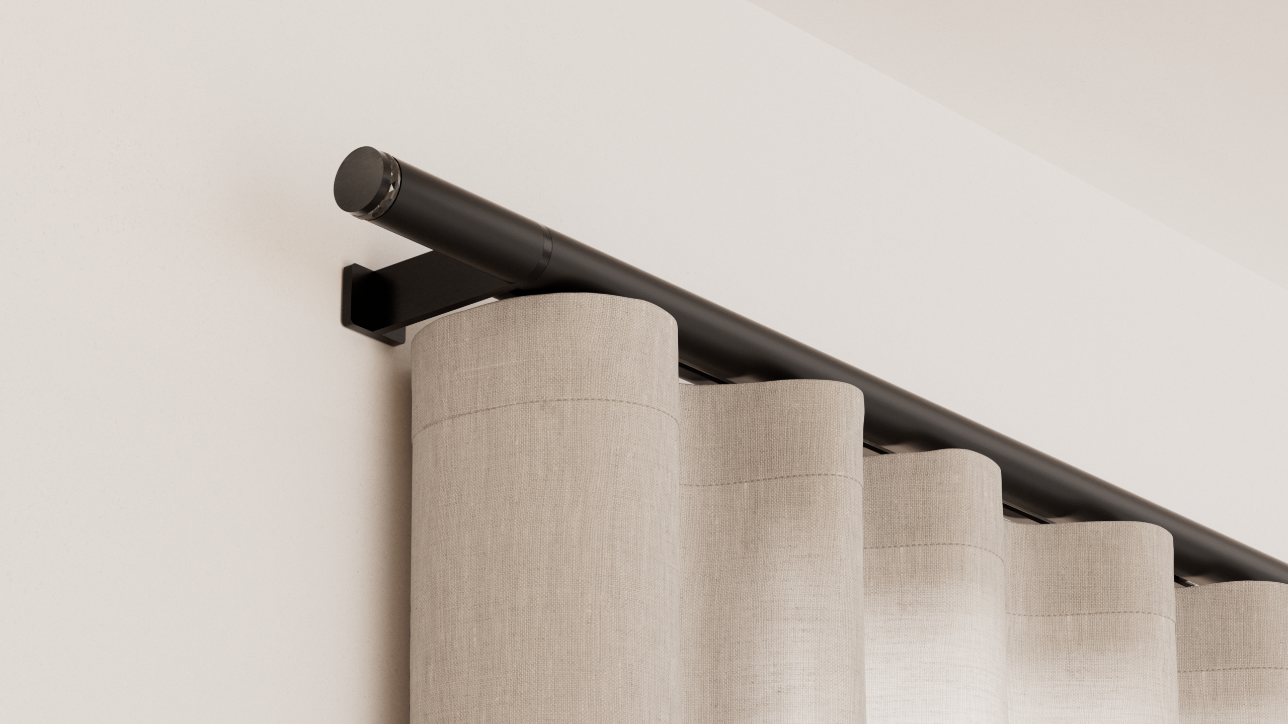 Lutron Palladoim Drapery close up